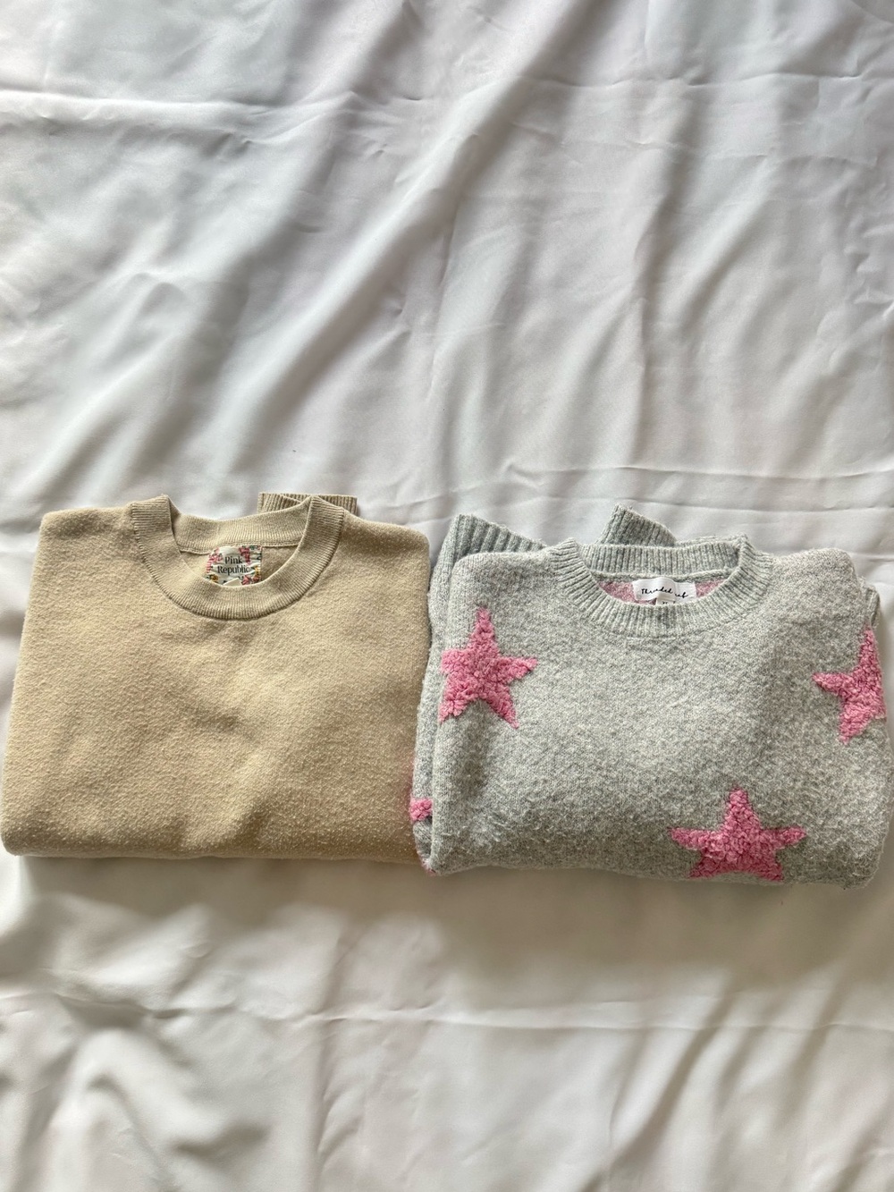 Set two warm sweaters, size S-XS oversized